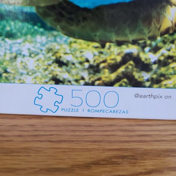 500 Piece Puzzle Lot - Set of Two - Turtle and Flower - Buffalo and Mega Puzzles - Picture 5 of 16